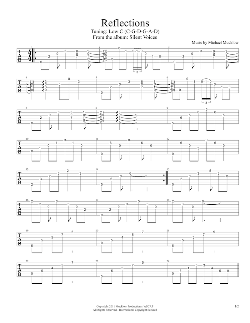 Reflections - The Neighbourhood Guitar Sheet music for Guitar